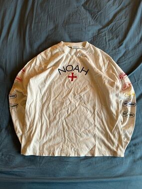 Vintage Noah NYC Skate X Sperry Top Sider Long Sleeve Shirt Large Sleeve Hit